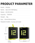 Telesin Batteri till GoPro Hero12/11/10/9 Black - ersätter SPBL1B - 1750mAh - Action King