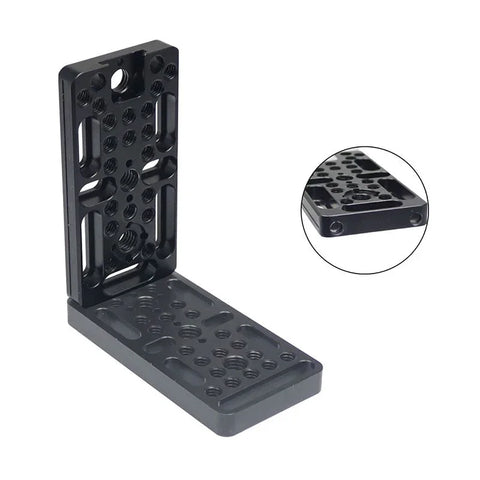 Hurtigmonteringsplade - Plade til kamerarigg med 1/4", 3/8", arri og kold sko - Aluminium