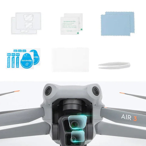 Linsebeskytter hærdet glas til DJI Air 3 - 2-pak - Sæt