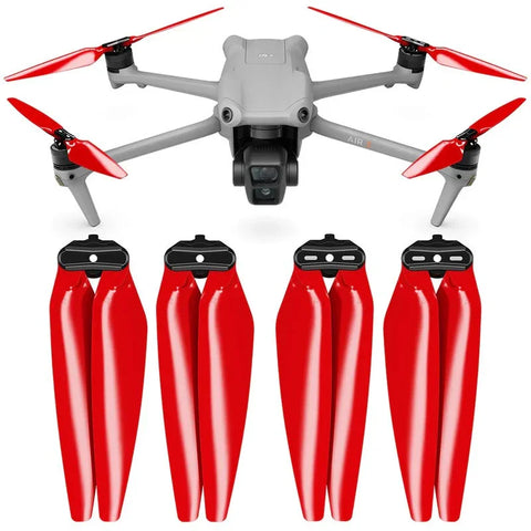 Master Airscrew - DJI Air 3 / Air 3S Stealth Upgrade Propeller - Propeller til DJI Air 3 / Air 3S - Rød - Sæt med 4 stk.