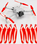 Master Airscrew - DJI Mini 4 Pro / 3 Pro Super Stealth Upgrade - Propeller - Röd - Kit 4-Pack - Action King