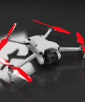Master Airscrew - DJI Mini 4 Pro / 3 Pro Super Stealth Upgrade - Propeller - Röd - Kit 4-Pack - Action King