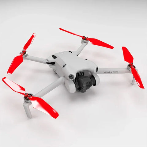 Master Airscrew - DJI Mini 4 Pro / 3 Pro Super Stealth Upgrade Propeller - Propel - Rød - Sæt med 4 stk.