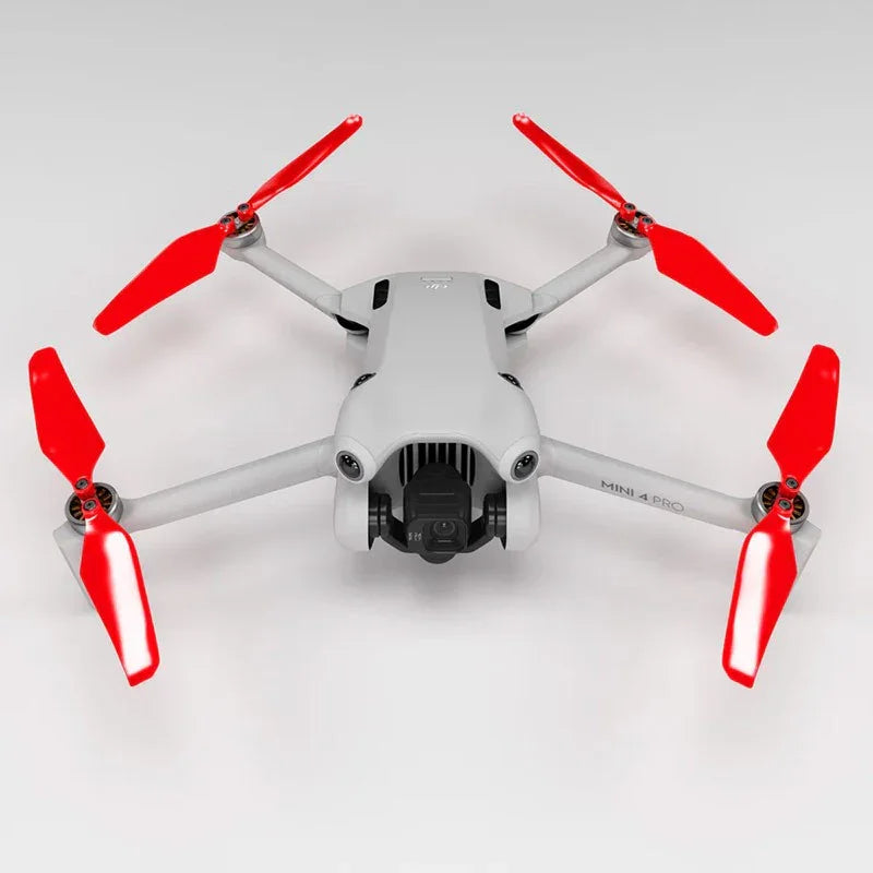 Master Airscrew - DJI Mini 4 Pro / 3 Pro Super Stealth Upgrade - Propeller - Röd - Kit 4-Pack - Action King