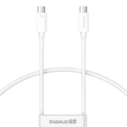 Baseus Superior Series 2 USB-C - USB-C Kabel, USB4, 40Gbps, 240W, 48V/5A, 1.8m - Vit - Action King