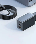 Mcdodo GaN 5 Mini Fast Charger Pro CH-1544 - Väggladdare - Snabbladdare QC4+ / PD 67W - 110-240V till USB - 3xUSB A/C - Svart - Action King