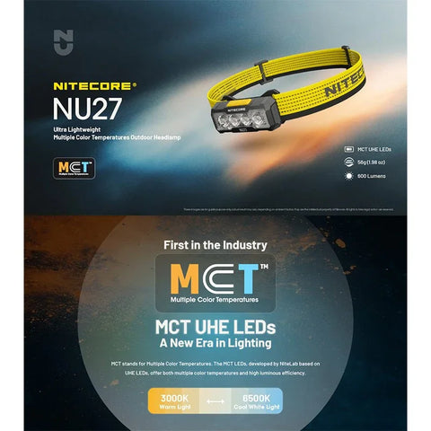 Nitecore NU27 Pandelampe - 600lm