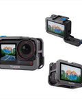 Telesin Skyddsram Multifunktion med cold shoe till DJI Action 5 Pro/4/3 - Aluminium - Action King