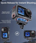 Telesin Skyddsram Multifunktion med cold shoe till DJI Action 5 Pro/4/3 - Aluminium - Action King