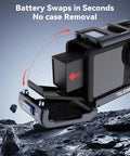 Telesin Skyddsram Multifunktion med cold shoe till DJI Action 5 Pro/4/3 - Aluminium - Action King