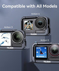 Telesin Skyddsram Multifunktion med cold shoe till DJI Action 5 Pro/4/3 - Aluminium - Action King