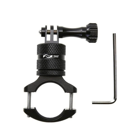 GoPro-holder til cykelstyr og -rør - Drejelig 360 grader - Rør 20-35mm - Aluminium