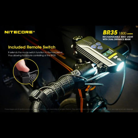 Nitecore BR35 Cykellygte USB-C - 1800lm