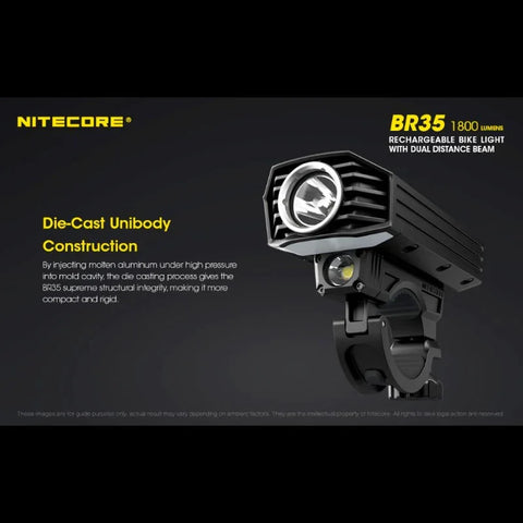 Nitecore BR35 Cykellygte USB-C - 1800lm