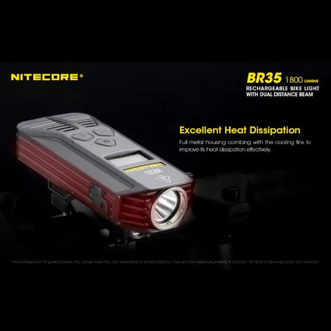Nitecore BR35 Cykellygte USB-C - 1800lm
