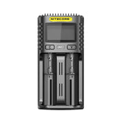 Nitecore UMS2 Batteriladdare, Intelligent USB-snabbladdare med QC2.0 - Dubbel - Action King