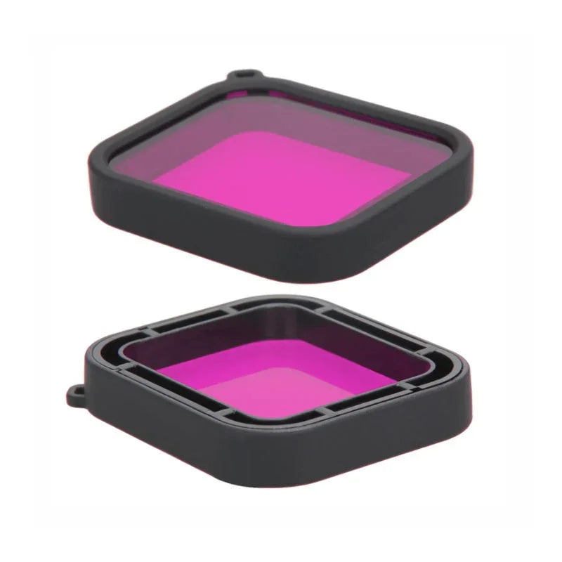 Färgfilter för dykning Lila - Hero5/6/7 i vattentätt skal - Action King