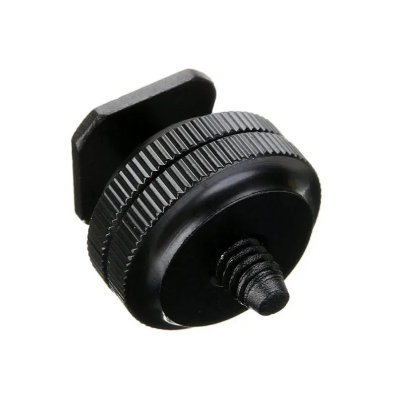 Adapter blixtsko till 1/4" skruv, Cold Shoe - Aluminium - Action King