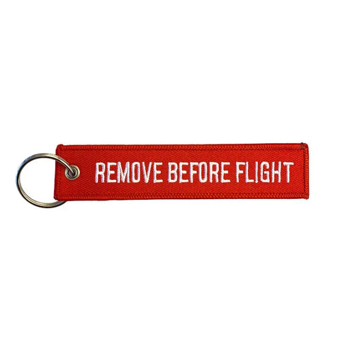 Lanyard - FJERN FØR FLYVNING - Rød/Hvid