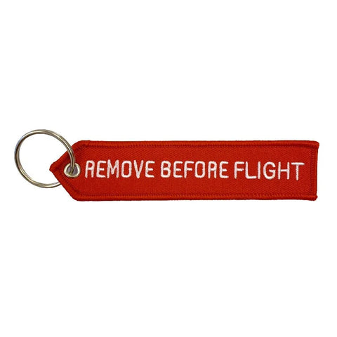 Lanyard - FJERN FØR FLYVNING - Rød/Hvid Pil