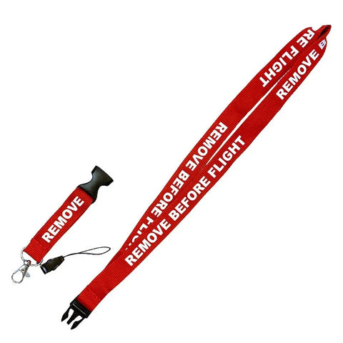 Halsrem / Lanyard - FJERN FØR FLYVNING - Rød