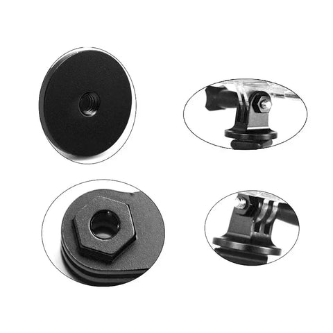 Adapterkamerastativ med 1/4" skrue til GoPro-montering i aluminium