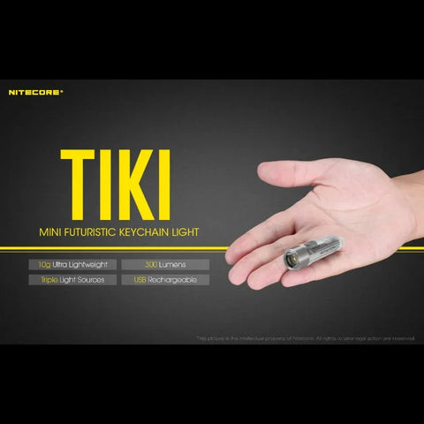 Nitecore TIKI Nøgleringslampe USB-C - 300lm