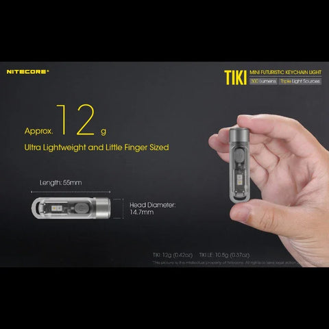 Nitecore TIKI Nøgleringslampe USB-C - 300lm