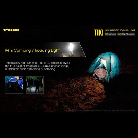Nitecore TIKI Nøgleringslampe USB-C - 300lm