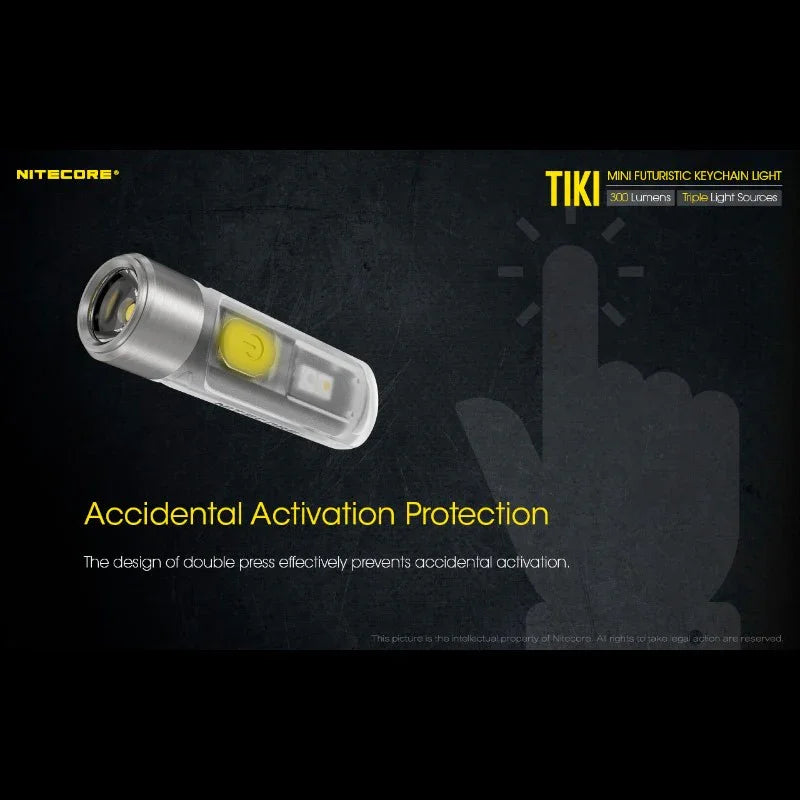 Nitecore TIKI Nyckelringslampa USB-C - 300lm - Action King