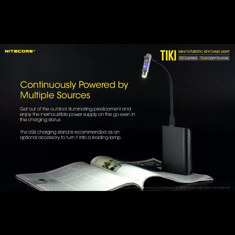 Nitecore TIKI Nøgleringslampe USB-C - 300lm