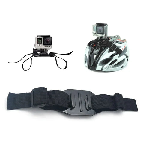 GoPro hurtigmontering med hjelmrem