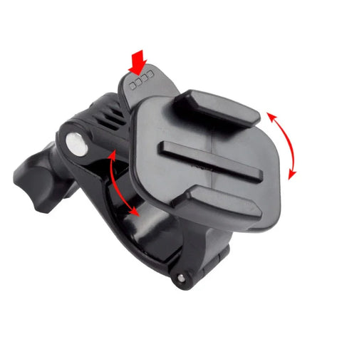 GoPro-holder til cykel/motorcykel og rør - Drejelig 360 grader - Rør 25-30mm