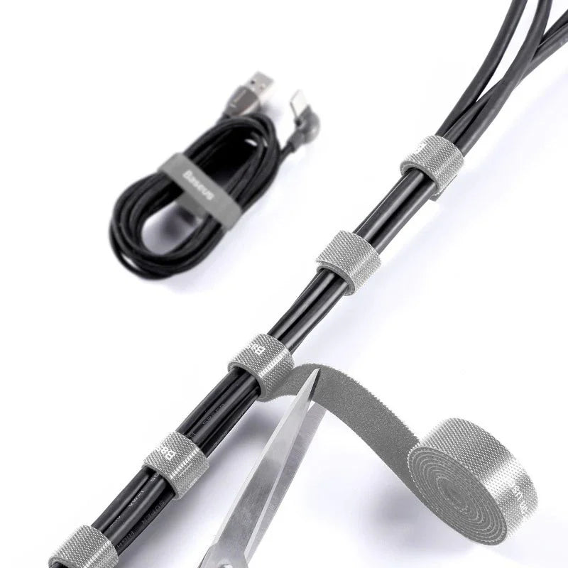 Baseus kardborrband på rulle, bredd 14mm, 3m - Grå - Action King