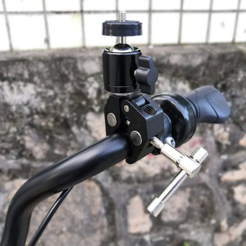 Klemme 55mm med 360 kugleled - Kraftig - Aluminium - Sæt