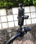 Fäste dubbelledad för rör, cykel, MC - 360 kulled - Kraftig - Aluminium - Kit - Action King
