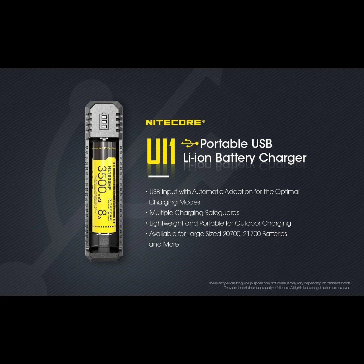 Nitecore UI1 Universal Charger / Batteriladdare - Action King