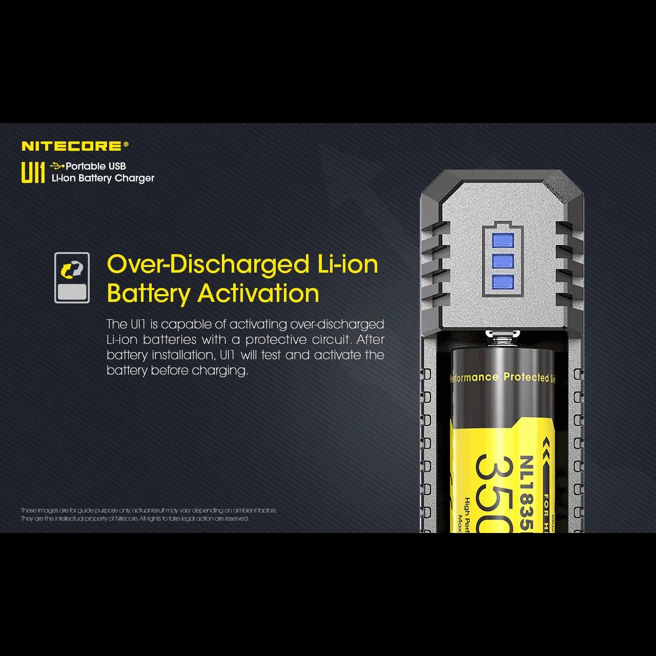 Nitecore UI1 Universal Charger / Batteriladdare - Action King