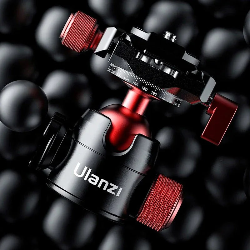 Ulanzi U-70 Kulledsfäste Vlog med tillbehörshållare 360 grader - Aluminium - Action King