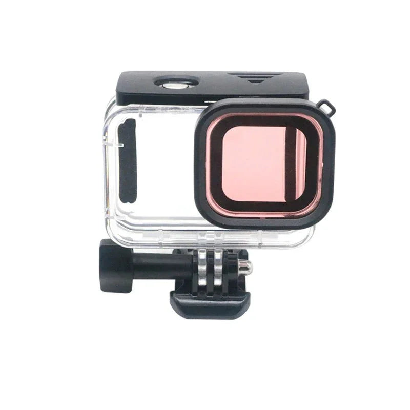 Telesin Färgfilter Röd + Ljusröd + Lila till Hero13/12/11/10/9 Black i vattentätt skal - Paket - Action King