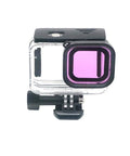 Telesin Färgfilter Röd + Ljusröd + Lila till Hero13/12/11/10/9 Black i vattentätt skal - Paket - Action King