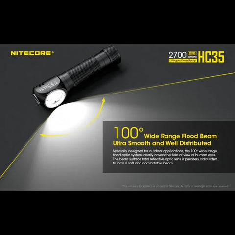 Nitecore HC35 pandelampe - 2700lm