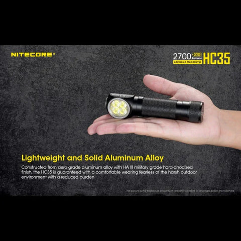 Nitecore HC35 pandelampe - 2700lm