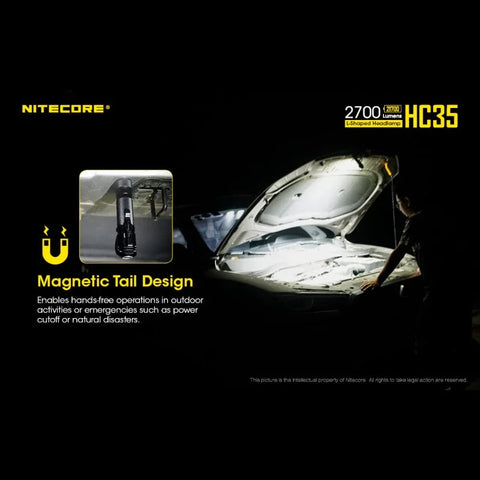 Nitecore HC35 pandelampe - 2700lm