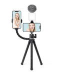 Telesin Tripod flexibelt 360 grader kulledshuvud 1/4" skruv / Mobilhållare / Tillbehörssko - Bläckfisk - Action King