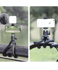 Telesin Tripod flexibelt 360 grader kulledshuvud 1/4" skruv / Mobilhållare / Tillbehörssko - Bläckfisk - Action King