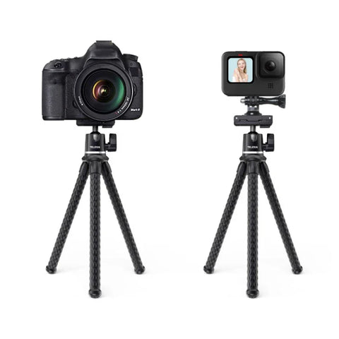 Telesin stativ fleksibelt 360 graders kuglehoved 1/4" skrue / Mobilholder / Tilbehørssko - Octopus