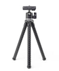 Telesin Tripod flexibelt 360 grader kulledshuvud 1/4" skruv / Mobilhållare / Tillbehörssko - Bläckfisk - Action King