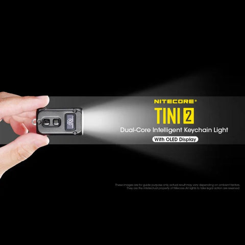 Nitecore TINI2 Nøgleringslampe - Sort - 500lm