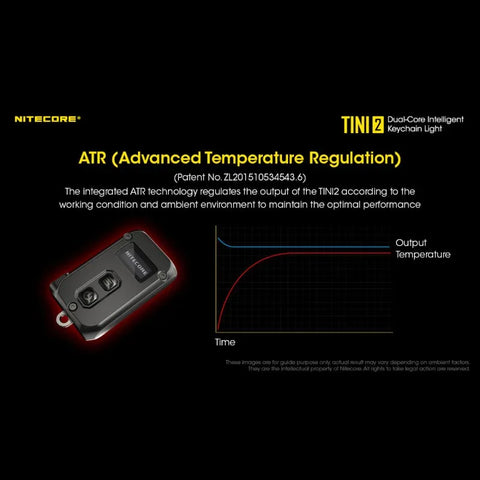 Nitecore TINI2 Nøgleringslampe - Sort - 500lm
